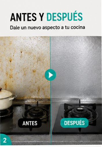 Papel Aluminio Adhesivo | Protege tu Cocina en Minutos✨