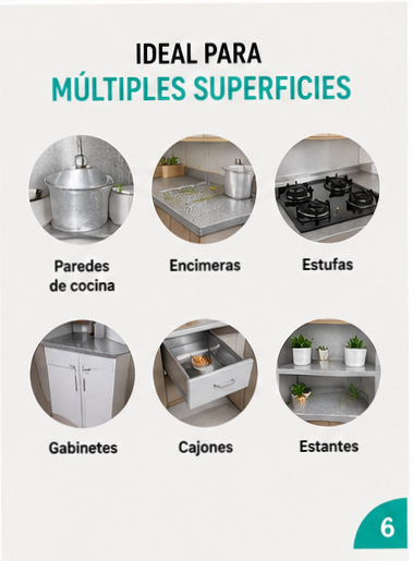 Papel Aluminio Adhesivo | Protege tu Cocina en Minutos✨